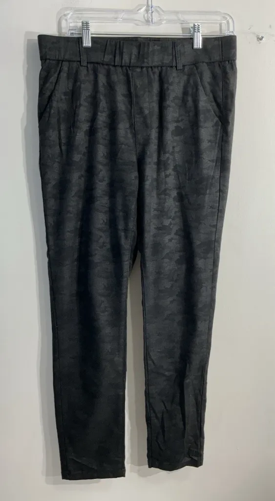 Womans Bianco Comfort Look Feel Pullon Pants 29 In Black Stretch Ankle Pockets - Image 1