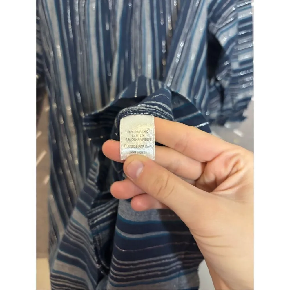 Garnet Hill Shimmering Gauze Dress - Image 5