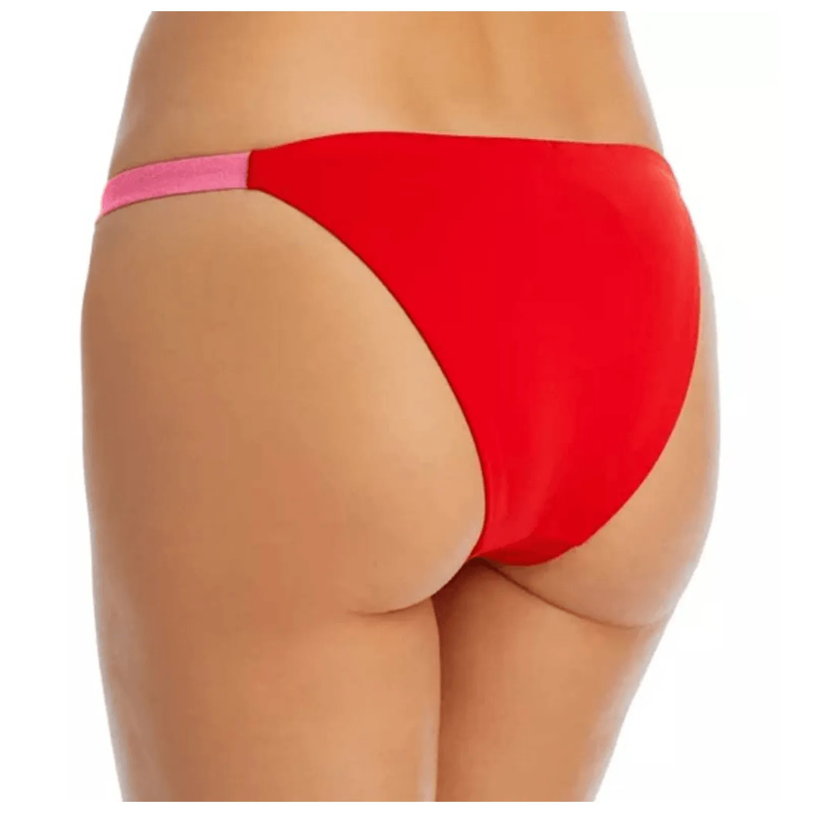 AQUA Bikini Bottom Swimwear Red Pink Beachwear Size Small NEW - Image 2