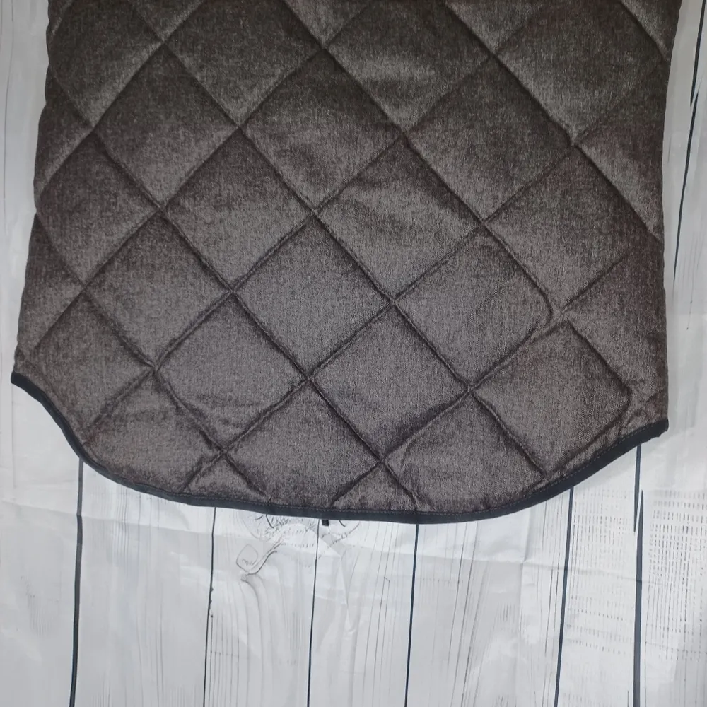 J. Crew Factory Excursion Down Puffer Vest Quilted Women SZ XS Gray - Image 12