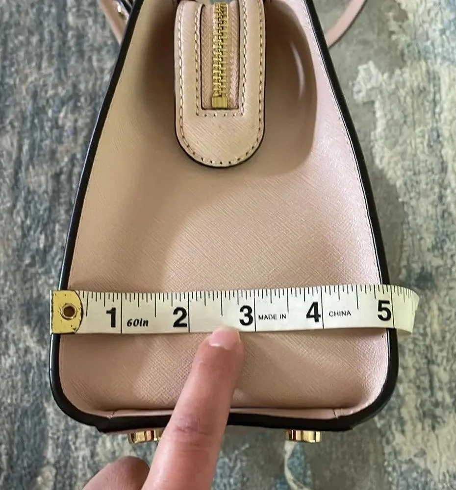 Michael Kors Quinn Crossbody Satchel NWT Ballet Saffiano Leather - Image 5