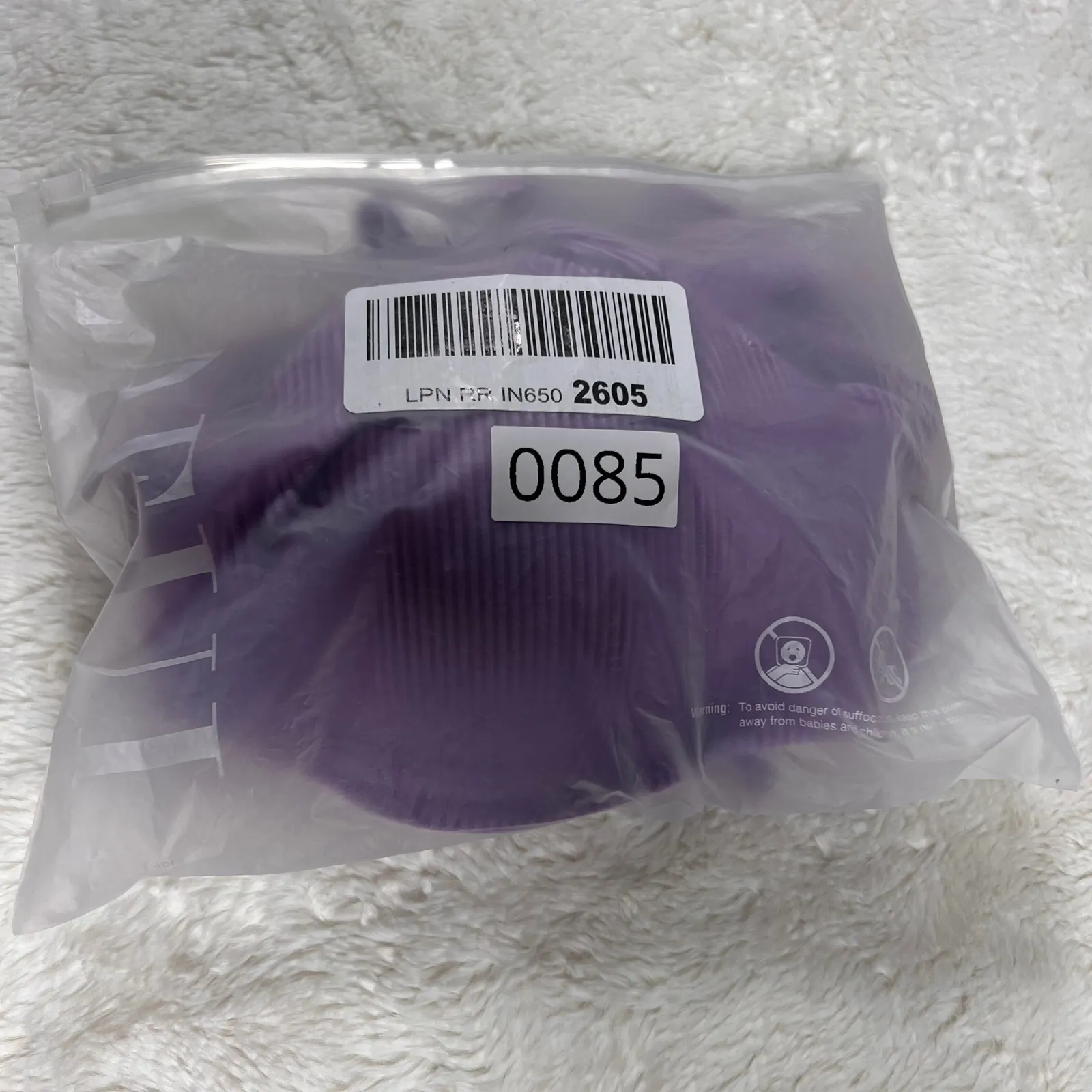 Zaful Purple Ribbed Underwire Bikini Set Swimsuit Bra Top High Cut Bottom Size 6 - Image 8