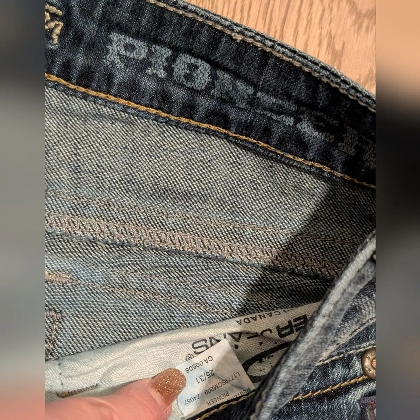 SILVER JEANS Pioneer Womens 25 x 31 Bootcut Flare Boot Leg Stretch - Image 3