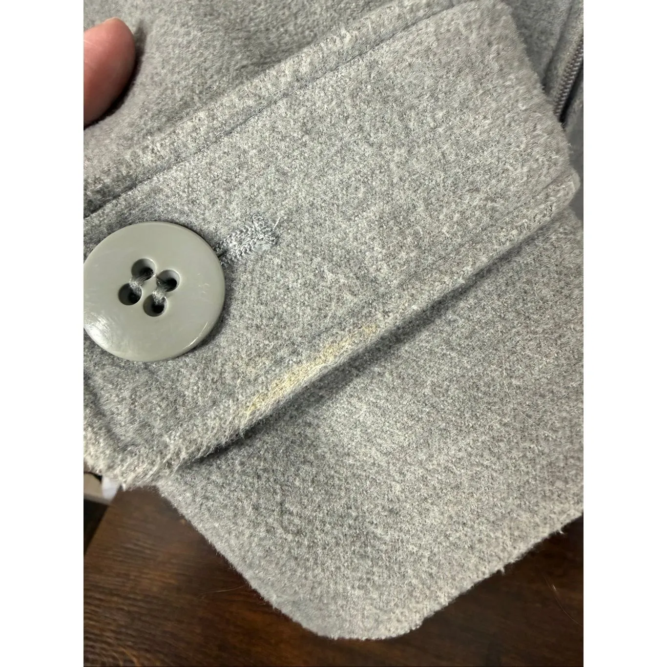 Covington Women gray hooded jacket size small - Image 6