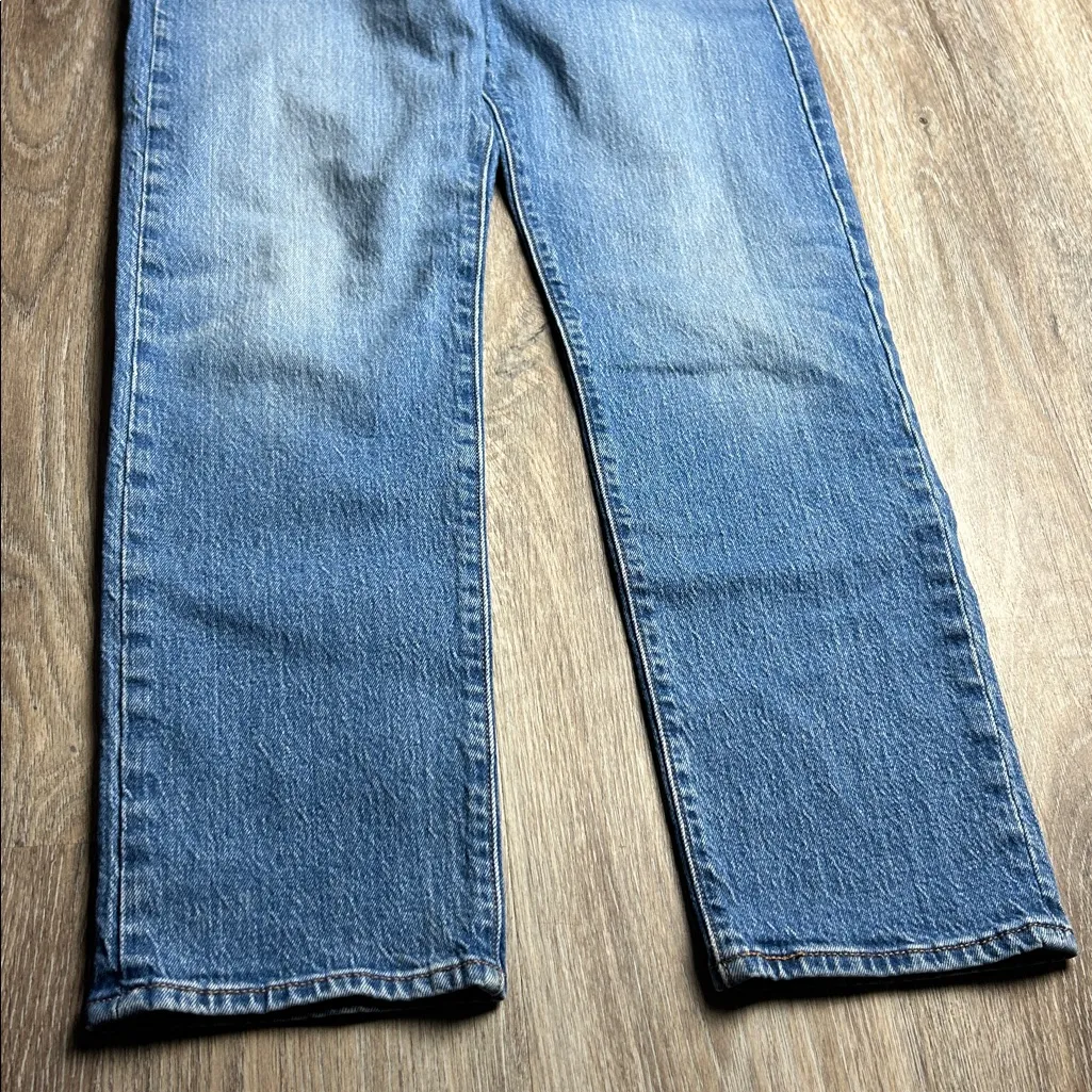 Levi’s Premium WEDGIE STRAIGHT Button Fly Jeans – Size 28 Blue - Image 7