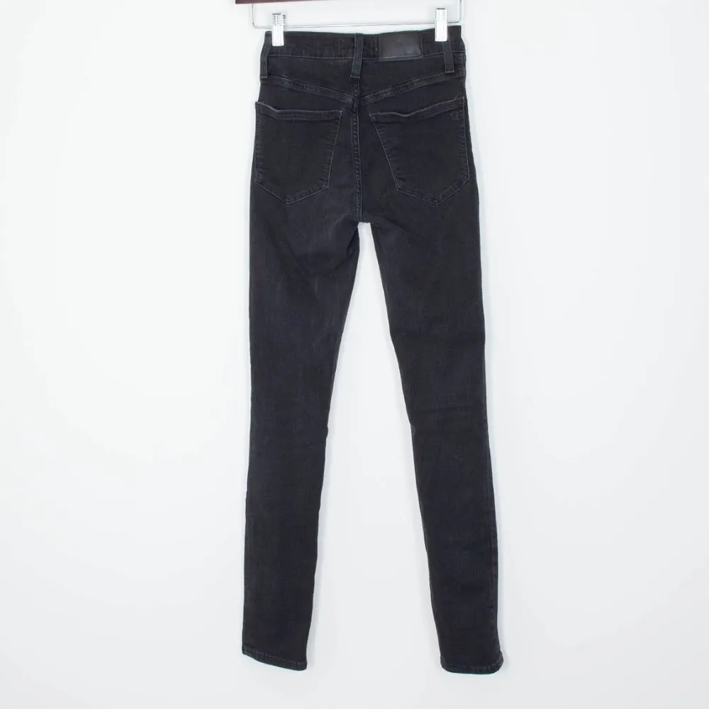 Madewell Black Roadtripper High Rise Skinny Denim Jeans Womens Size‎ 23 - Image 4