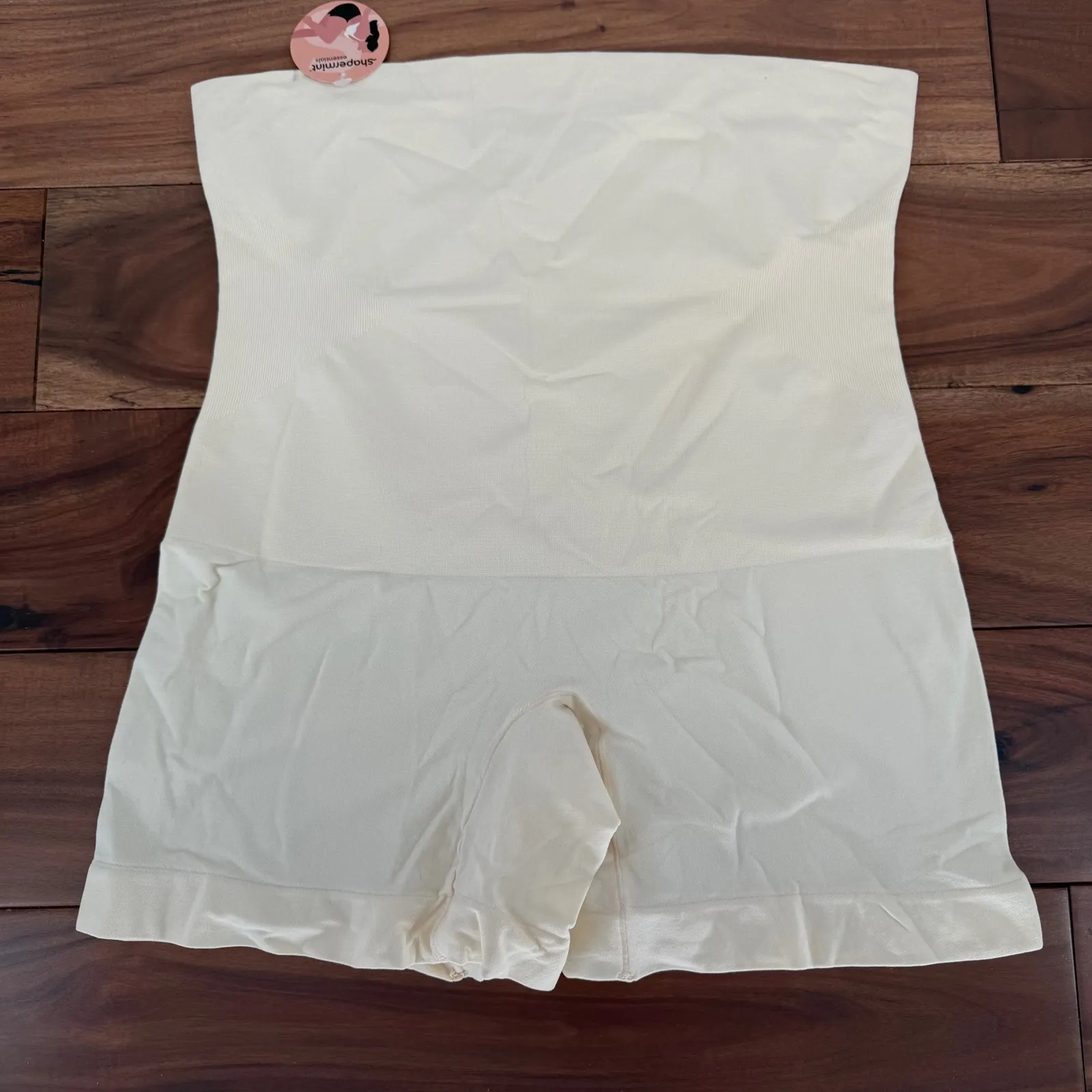 Shapermint Essentials High Waist Tummy Control Compression Shorts Shapewear Tan Size undefined - Image 2