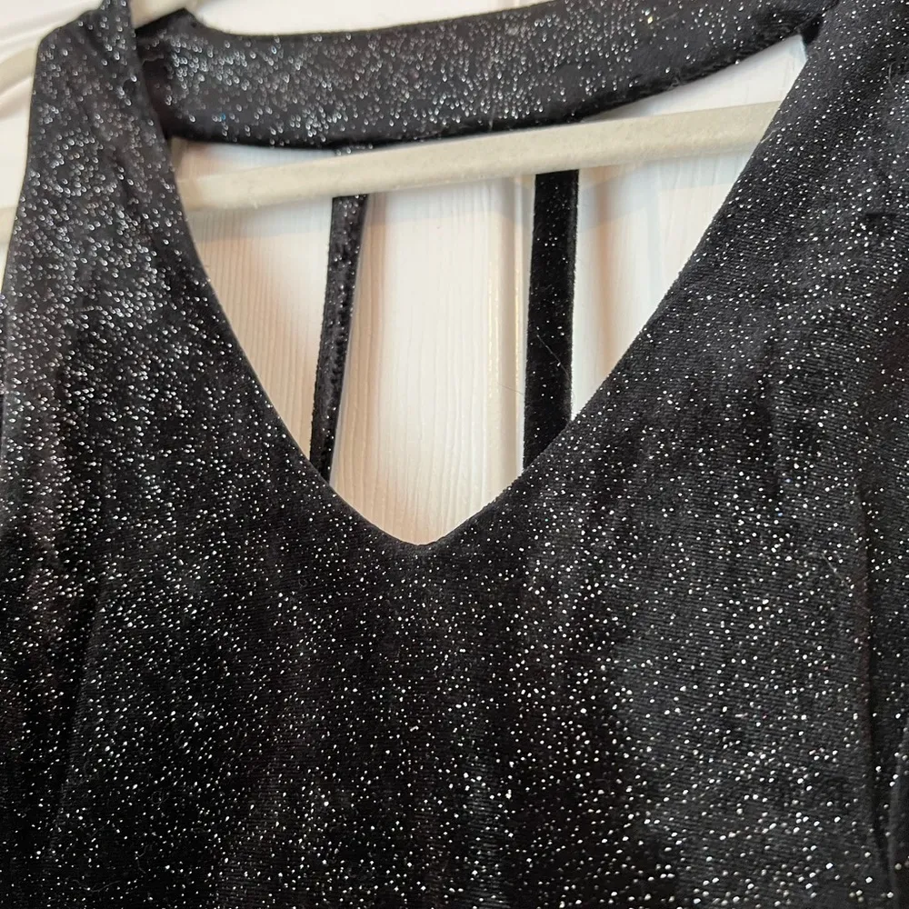 Forever‎ 21 Black/Silver Mini Dress
Size Medium NWT - Image 4