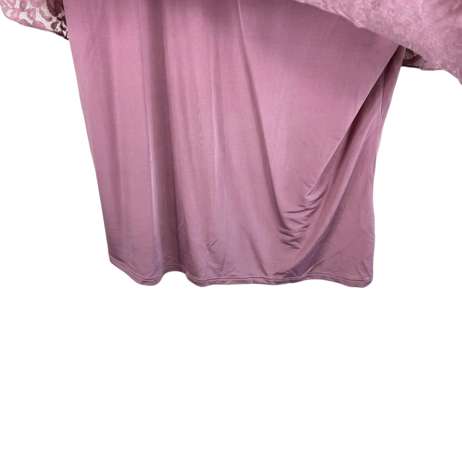 Shannon Ford Mauve Purple Lace Lightweight Stretchy Kimono Tank Blouse Size M Size M - Image 3