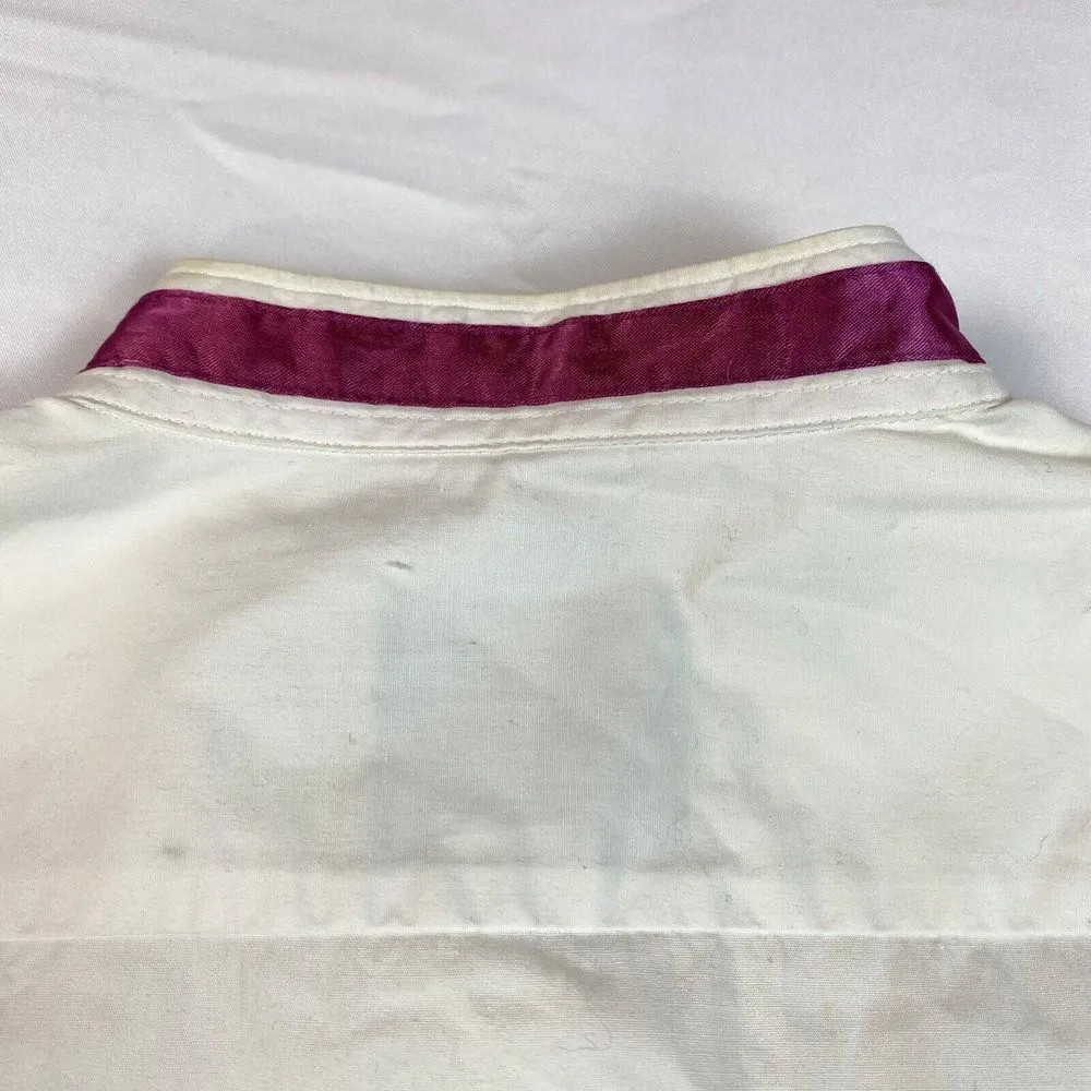 Vintage Wrangler Women's Western White Southwest Tuxedo‎ Shirt Size Medium/Large - Image 6