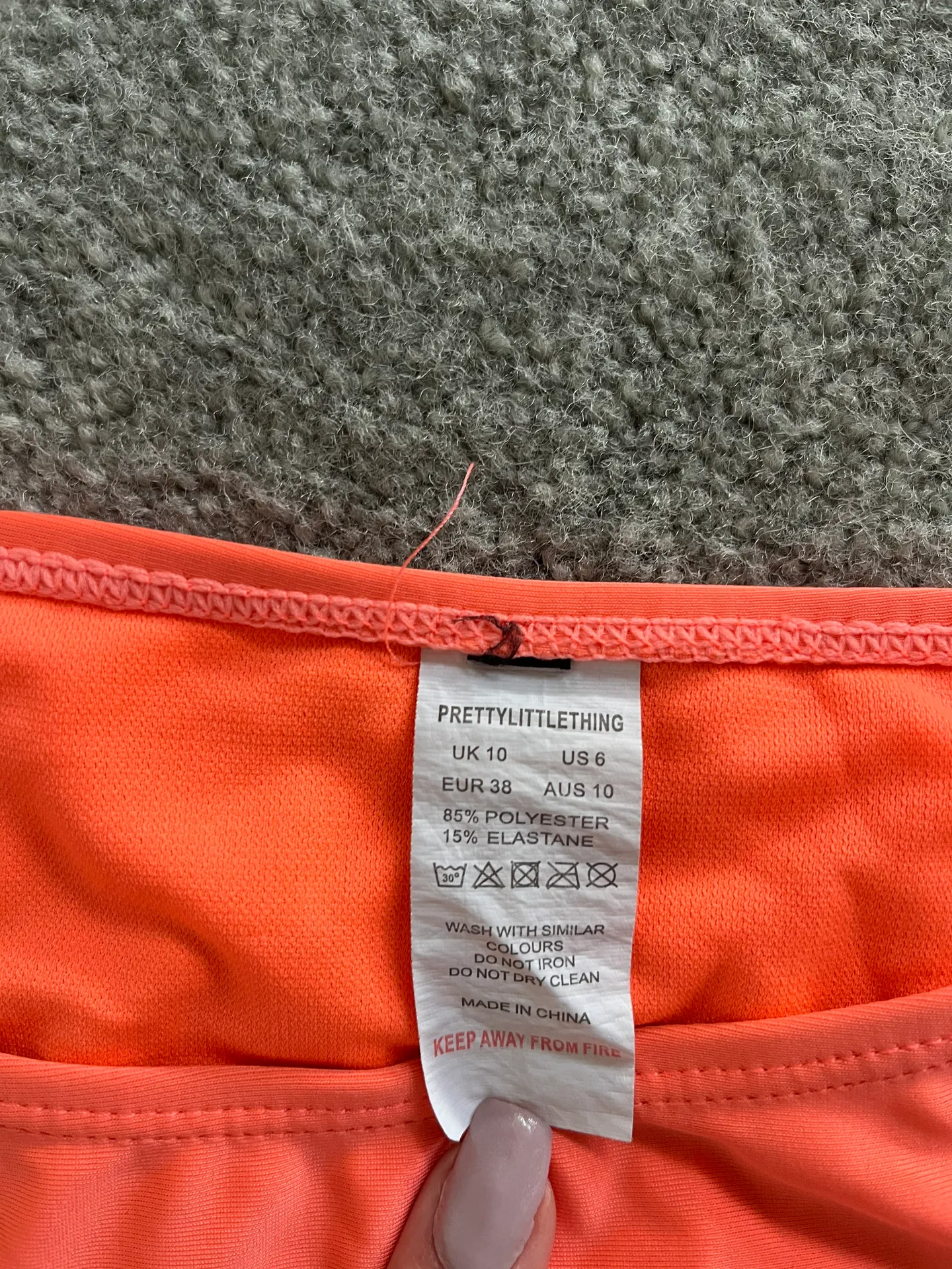 Pretty Little Thing Orange Bikini - Image 2