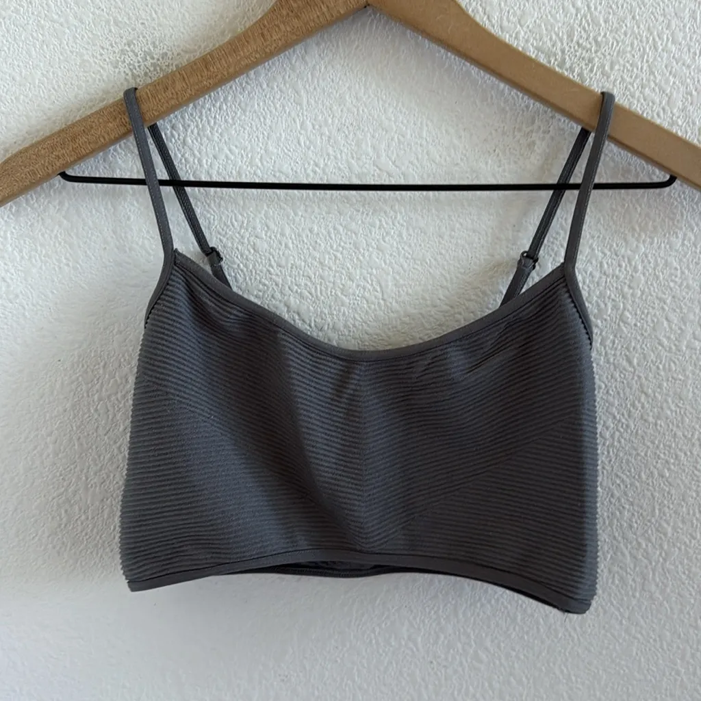 Urban Outfitters Out From Under Gray Pink Ribbed Bralettes M/L - Image 3