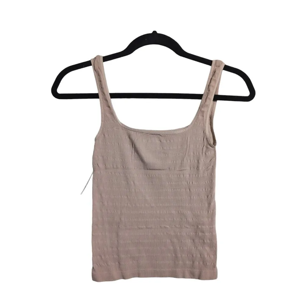 Intimately Free People Square Neck One Seamless Cami Nude Sleeveless XS/S New - Image 3