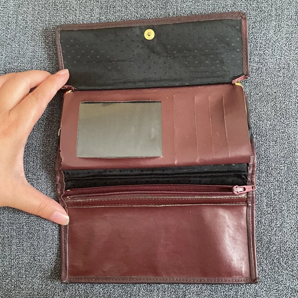 Vintage Princess Gardner Leather Wallet Full Grain Cowhide Brown - Image 3