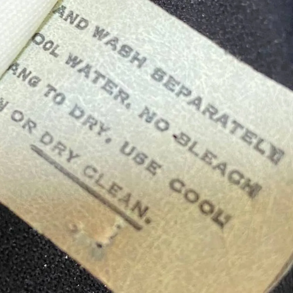 Vintage 70s Ruffled Pockets Mini Dress Black Fit & Flare Ruffles Scoop Womens XS - Image 9