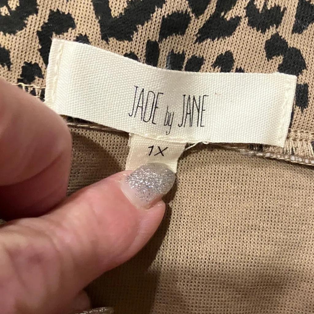 Jade by Jane Chic Leopard Print Pencil Skirt Black Size undefined - Image 5