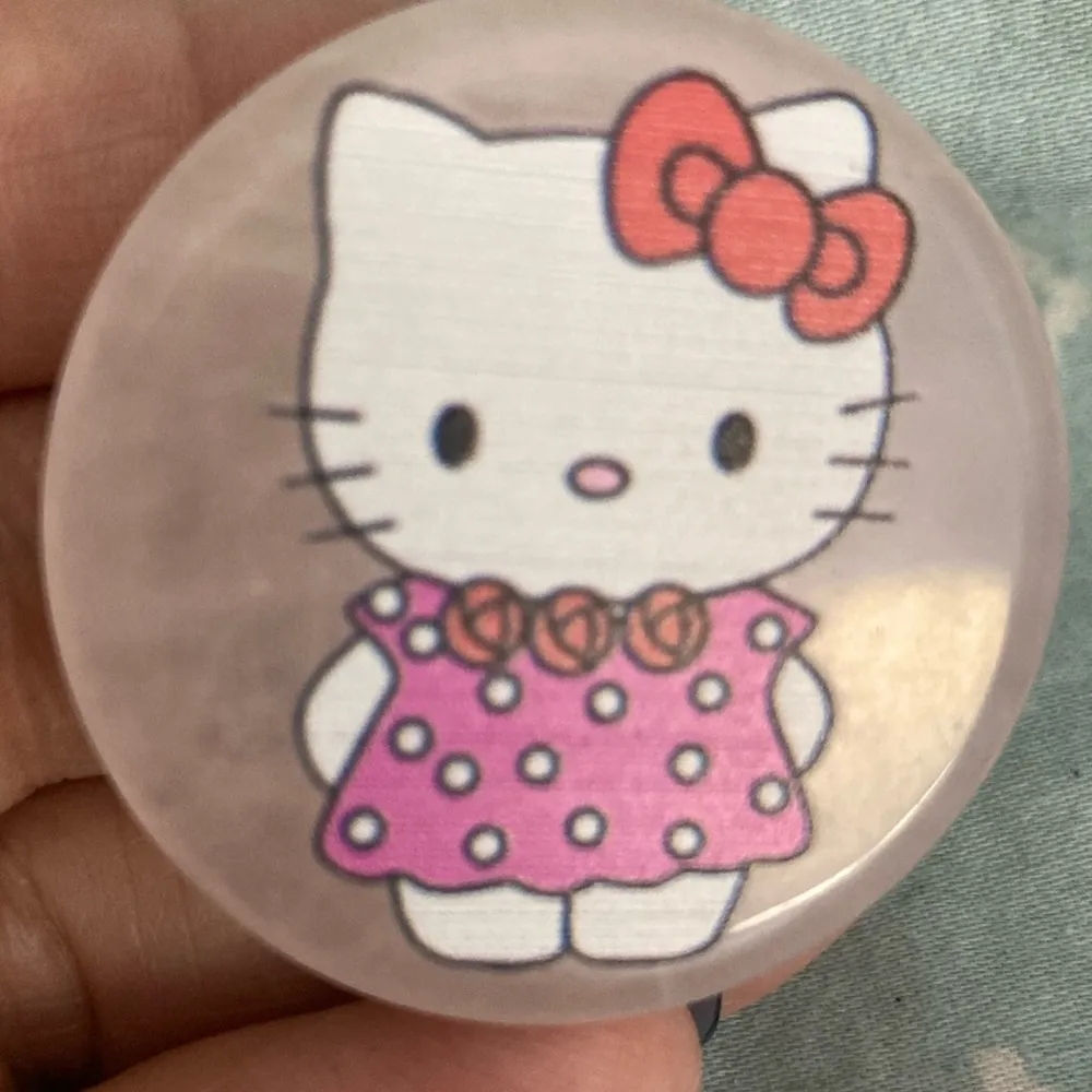 Pretty Little Kitty PopSocket. Rose Quartz colored background. Fits mosts p… - Image 4