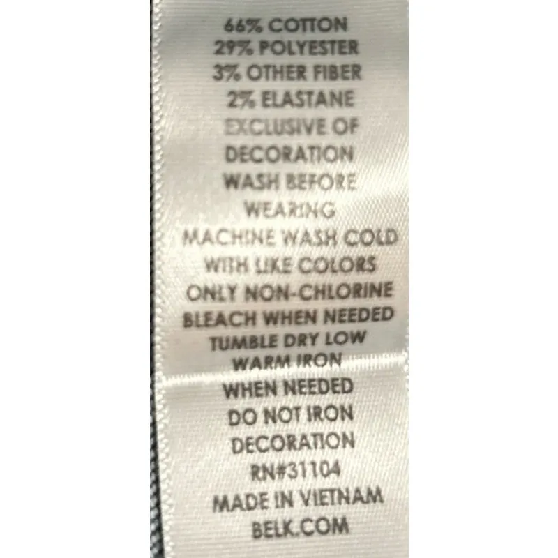 Crown & Ivy Petite Skinny Blue Jeans w/Floral Pink Embroidered Design Size‎ 6PR - Image 5