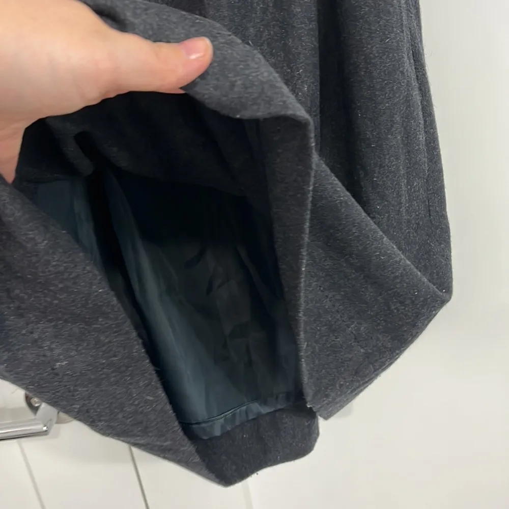 Silence + Noise Medium Gray Wool Blend Open Back Tank Dress with Pockets - Image 8