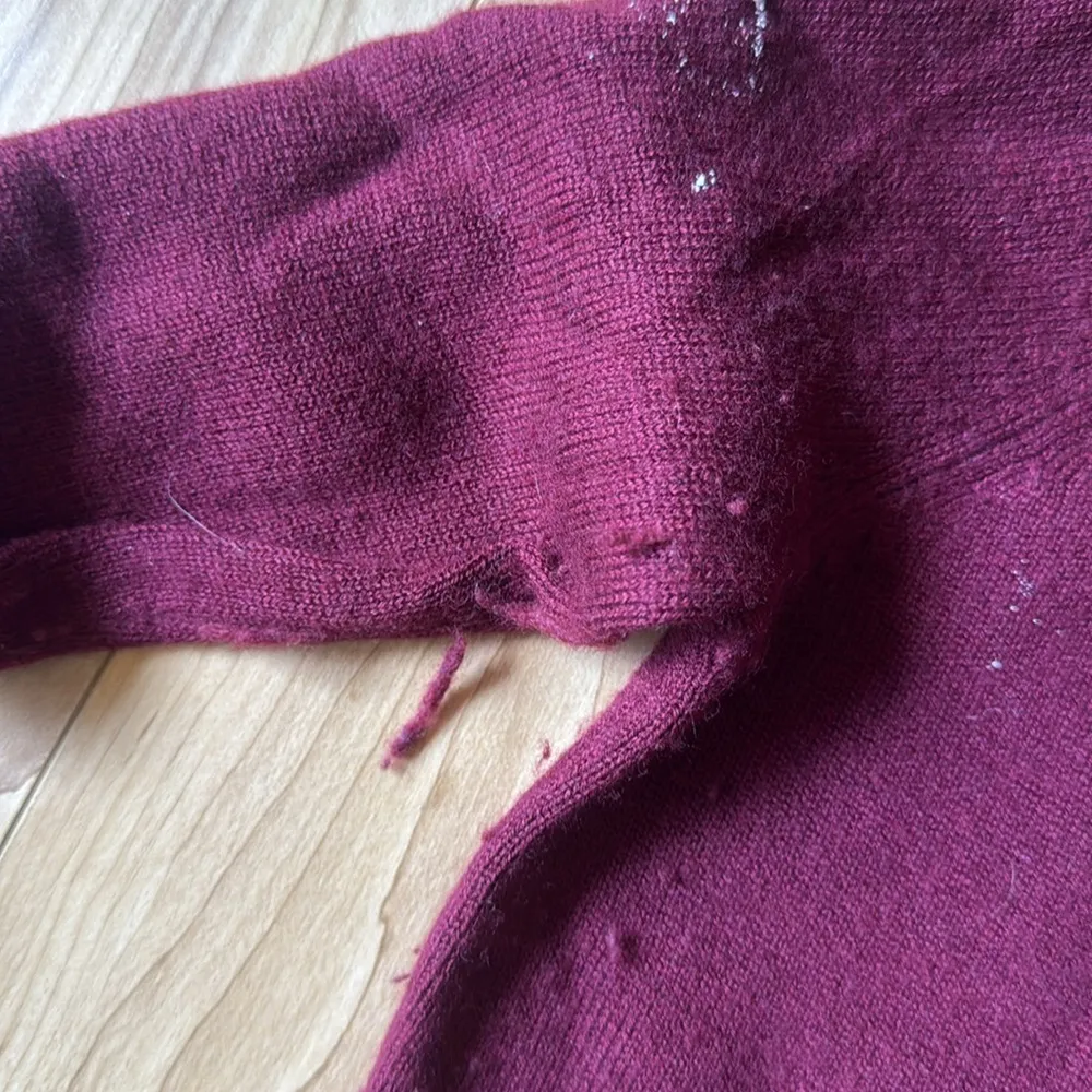 Women's Burgundy Sweater - Image 3