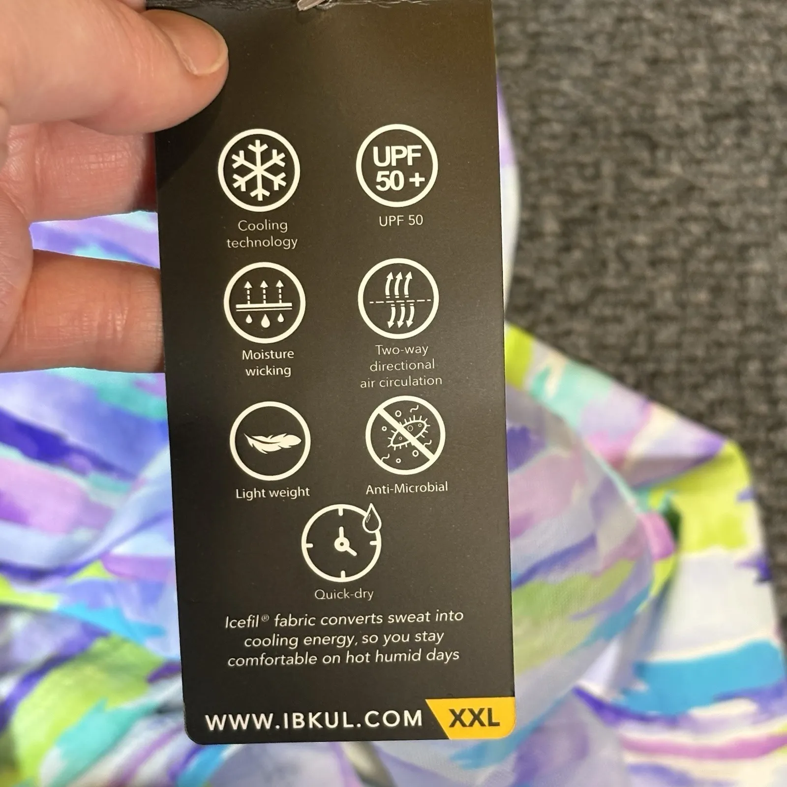 IBKÜL Golf Fishing Shirt Womens M Multi Tie Dye UPF 50+ Quick Dry Quarter Zip Size M - Image 5