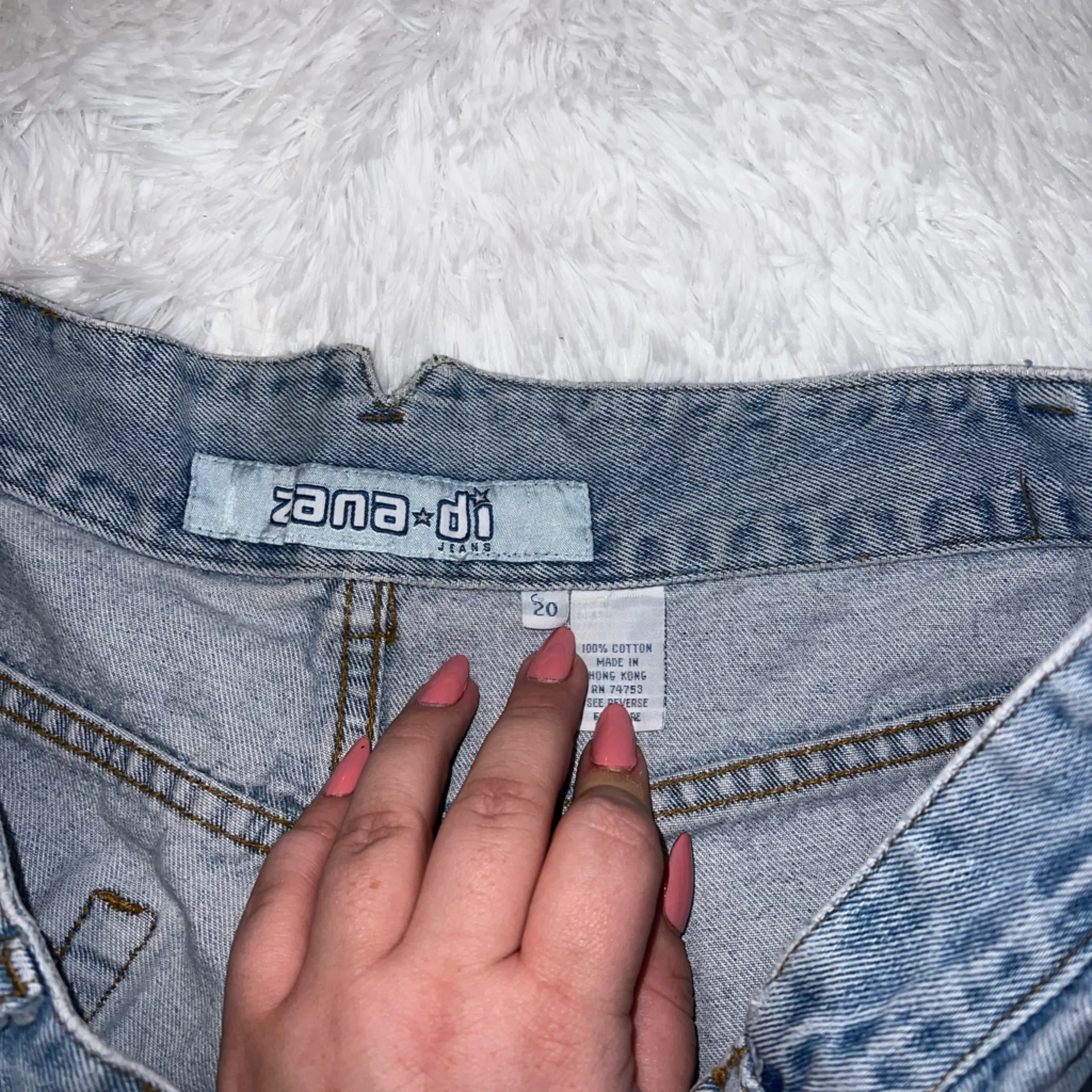 Zana Di Light Wash Denim Shorts size 20 Y2K Vintage Shorts - Image 6