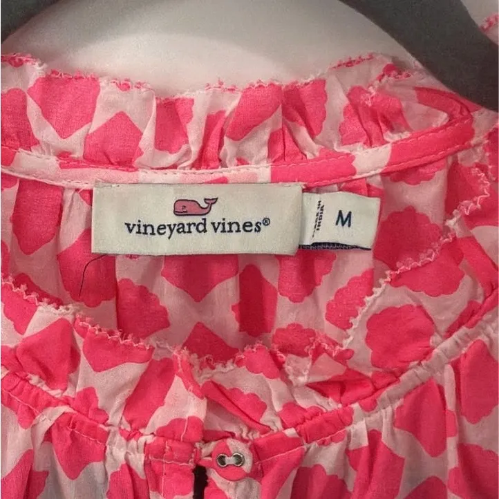 Vineyard Vines Printed Ruffle Sleeve Dress - Image 4