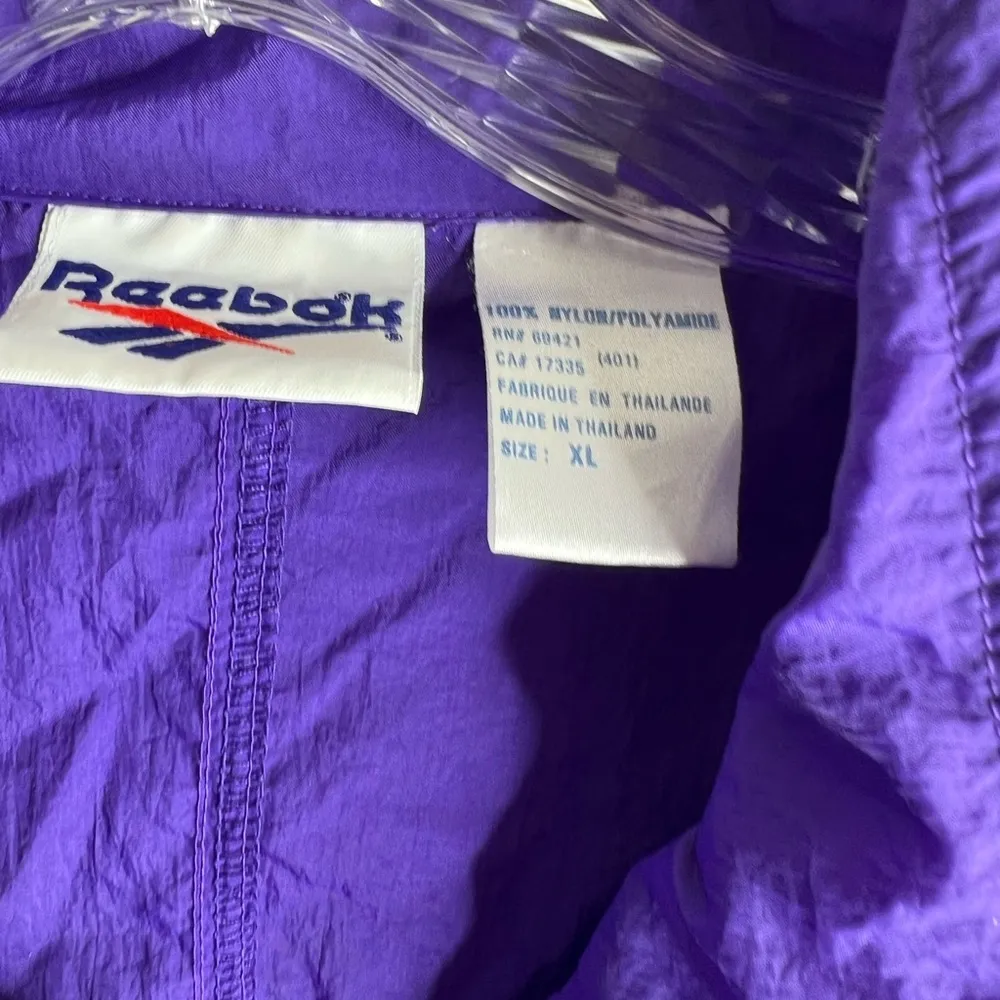 Vintage 1990s Reebok windbreaker XL - Image 13