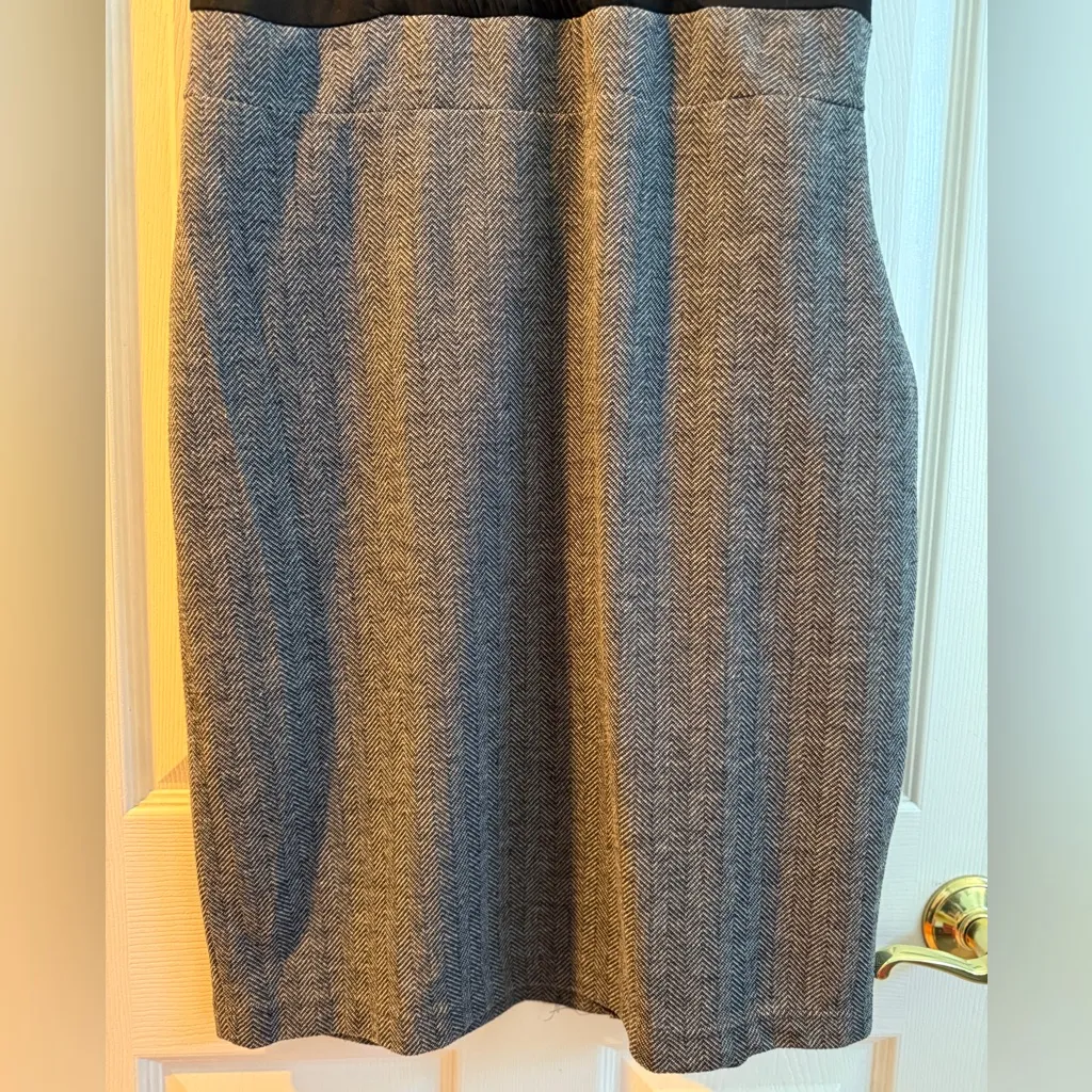 Merona Black&Gray Herringbone Sheath Dress XL Work Office Career Business Casual - Image 11