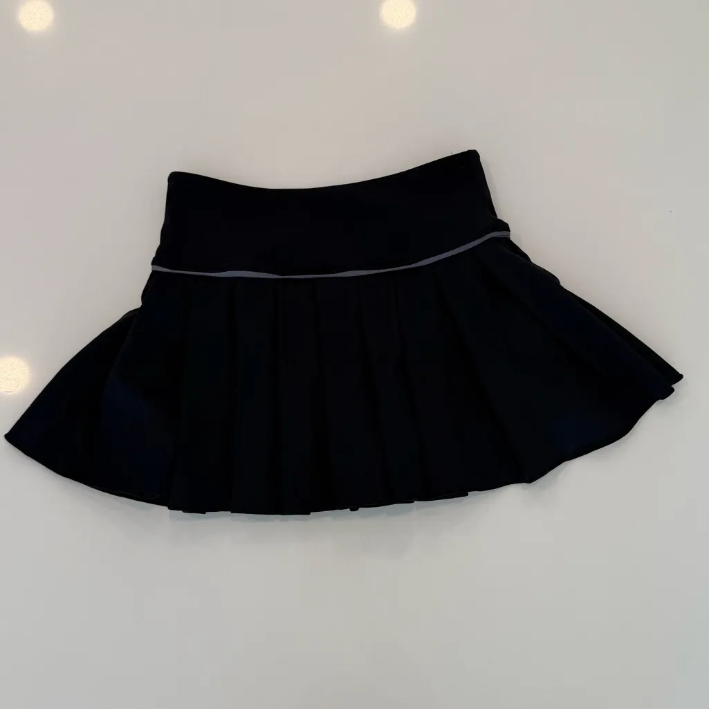 AS Revival Pleated Black Tennis Pickleball Skirt Skort with Shorts XS Athletic - Image 2
