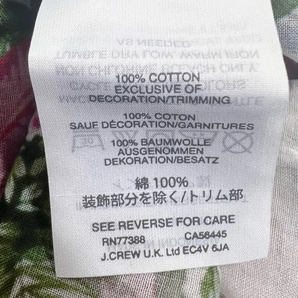 Pierre Frey X J Crew Tropical Floral Cover-Up Tunic Dress - Image 6