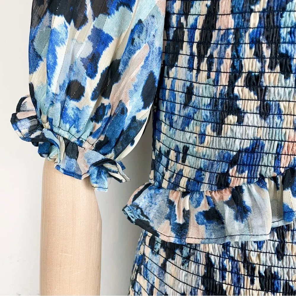 Elliatt Incubus Mini Dress in Blue Multi Size Small NWT - Image 8