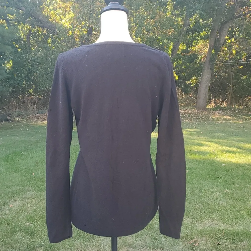 Debbie Morgan Jewel Neckline Sweater Size M - Image 4