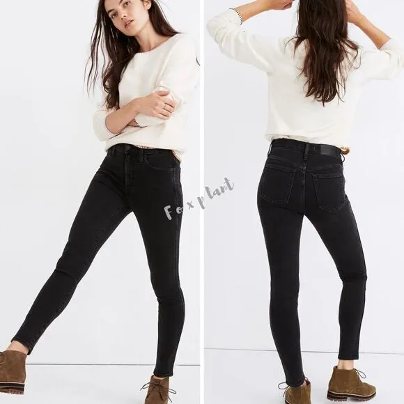 NEW Madewell 10" High-Rise Skinny‎ Jeans in Starkey Wash, 23 - Image 2