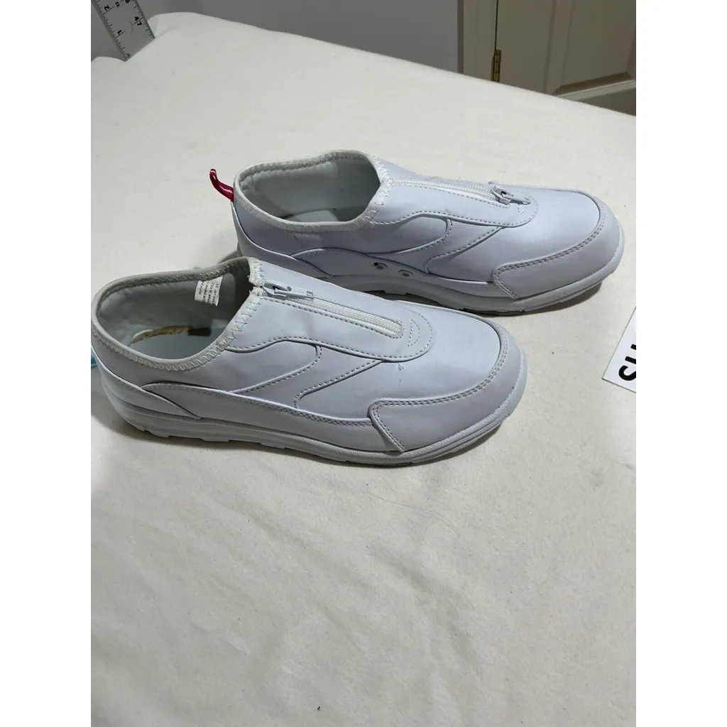 Womans Anywears White Size 8 Nursing Shoes Nwt Zip Front - Image 3