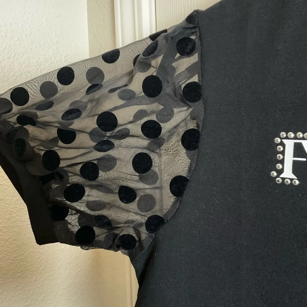 Love & Lace woman’s Black fashion Graphic T - Image 3