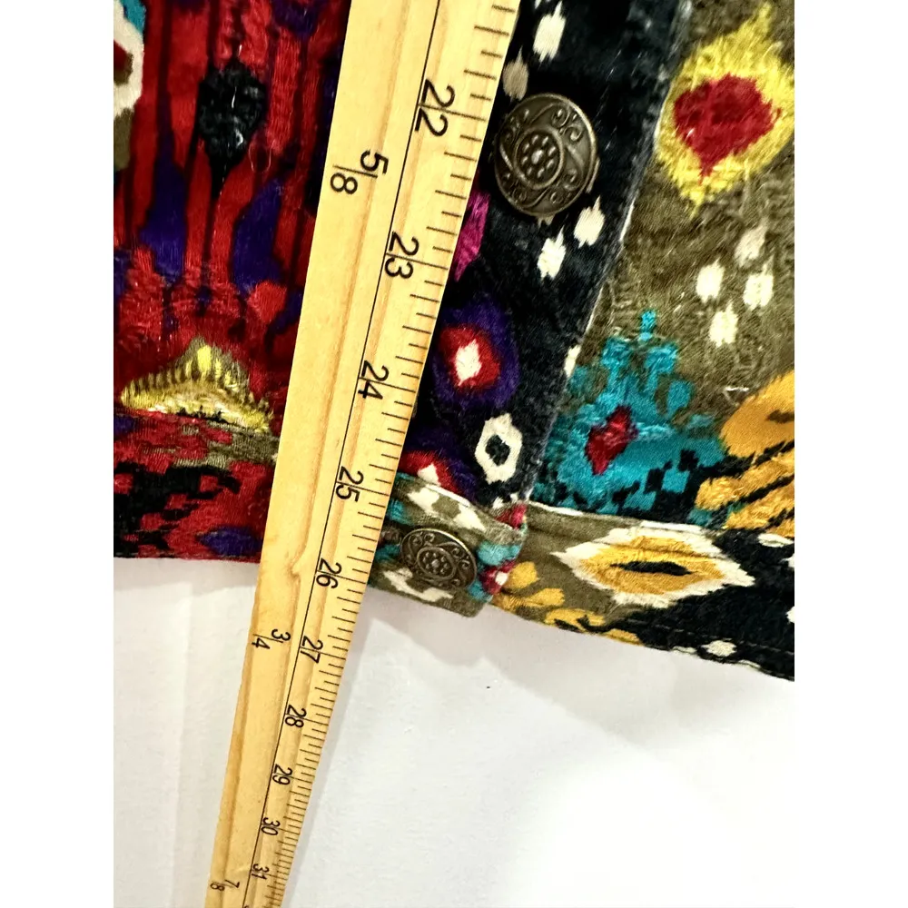 Ruby Rd. Woman Button Up Top Womens 16W Geometric Eclectic Artsy‎ Whimsigoth - Image 4