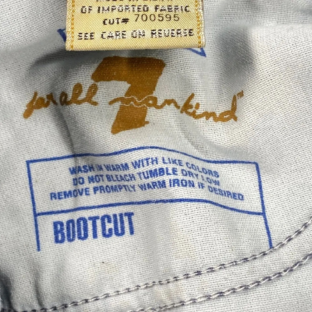 7 For All Mankind Bootcut Jeans Denim USA Made Stretch Vintage Y2k Womens Sz‎ 28 - Image 11