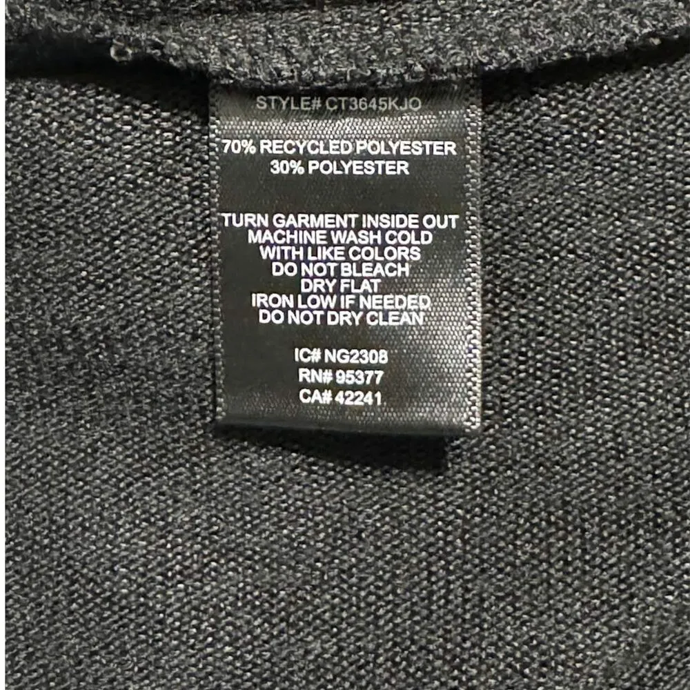 SANCTUARY Long Sleeve Knot Detail Sweater Tee Pullover Black NWT Medium - Image 8