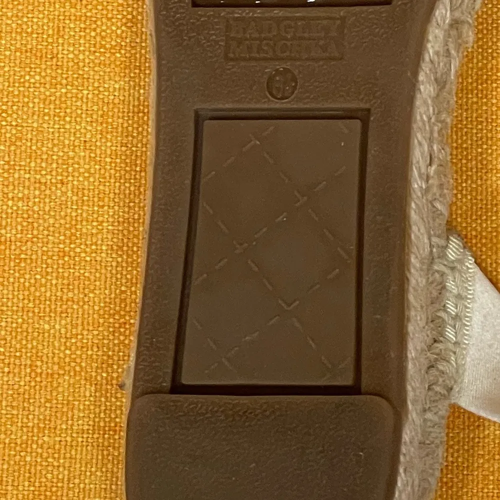 Badgley Mischka Espadrille Sandal with Embellished Jewels size 6.5 bridal shoes - Image 7