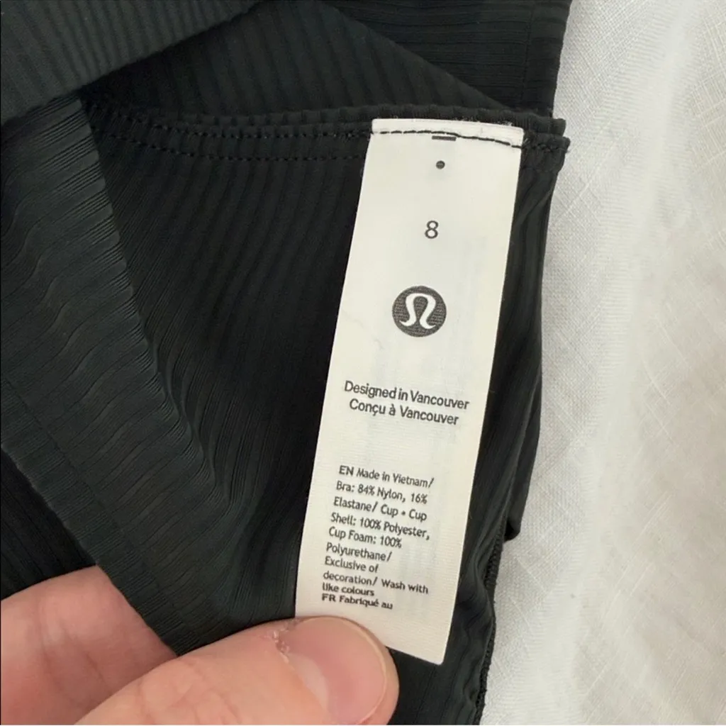 Lululemon 8 Like A Cloud Ribbed Bra - Image 3