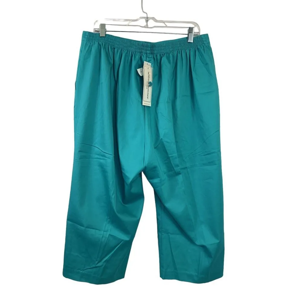 Alfred Dunner Women's St. Barth's Aqua Capri - Image 2