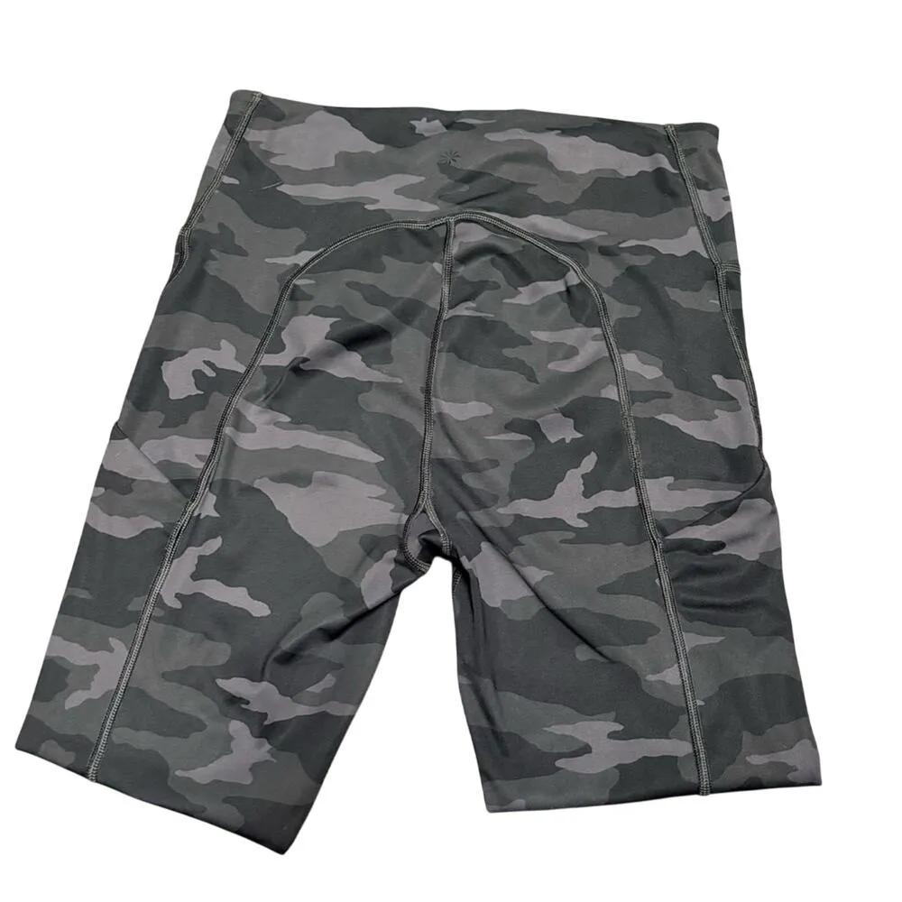 Athleta Black Grey Camo Ultimate 7/8 Tight Leggings Small High Waist Pocket Logo - Image 5