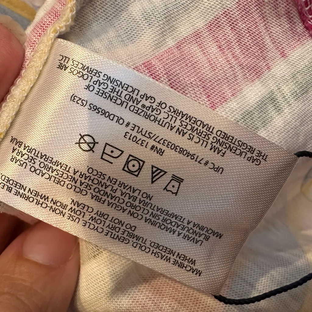 Gap Size XL Lightweight Tiered Layered Sleeveless Multi Stripe Summer Dress NWT! - Image 9