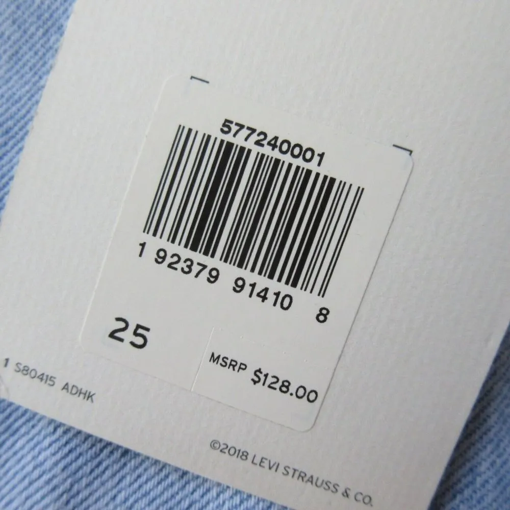 NWT Levi's Mom Overalls in Donna Martin Non-Stretch Denim Jean Coverall 25 $128 - Image 9