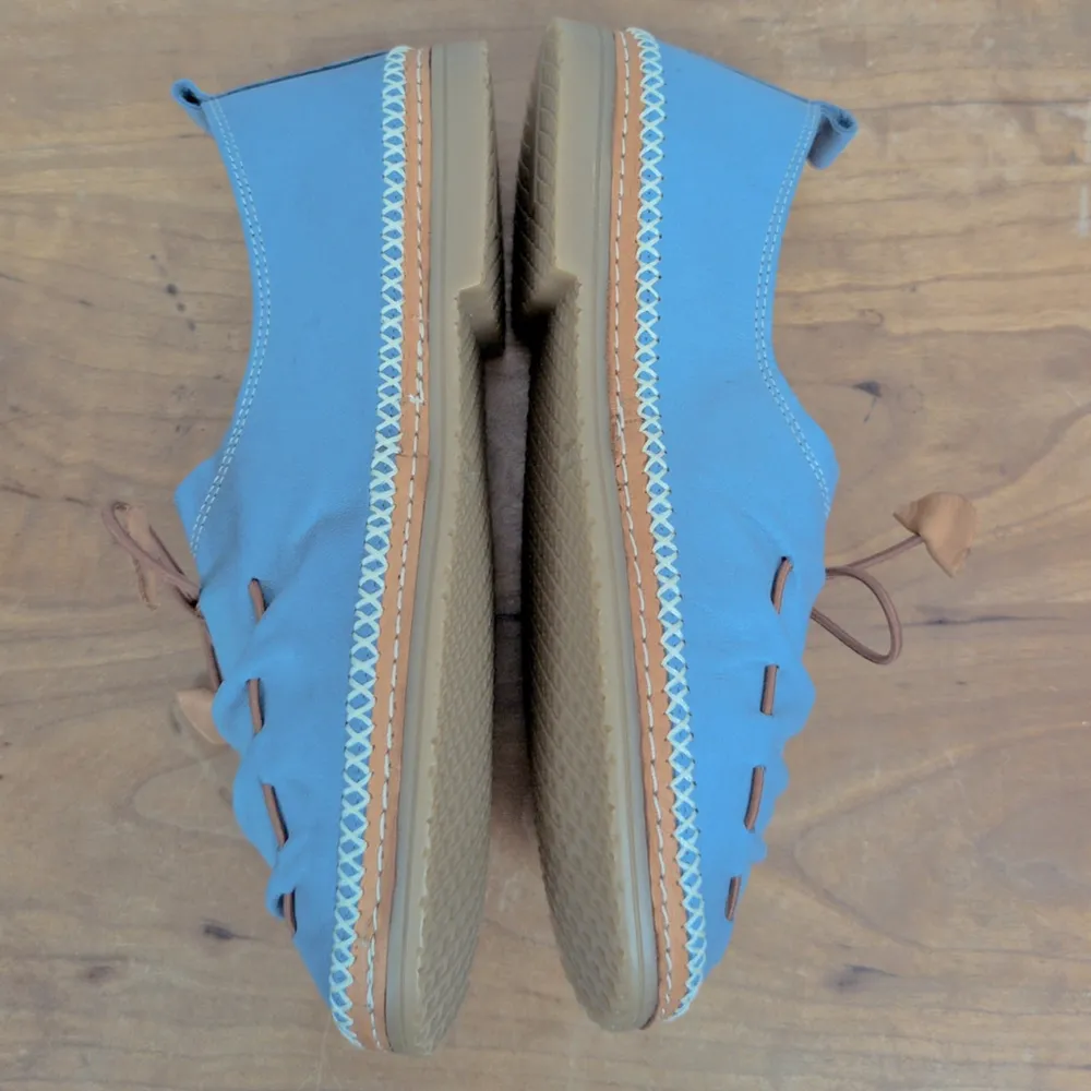 Spring Step Women's Berna Blue Leather Loafer Size 39 - Image 5