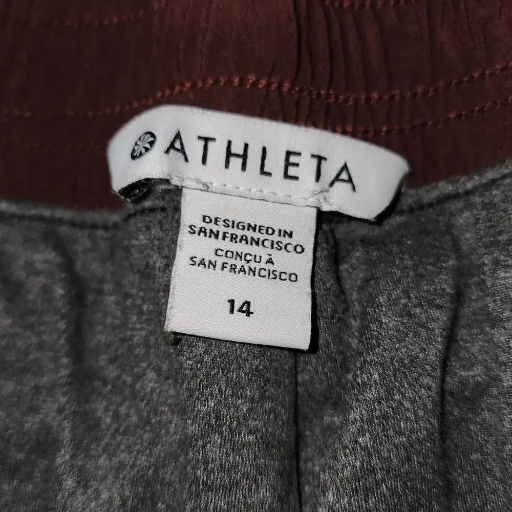 Athleta Womens Maroon‎ Lined Brooklyn Jogger Pants 14 - Image 4