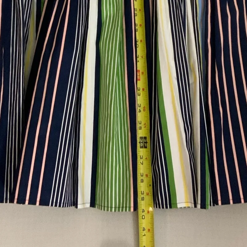 Tory Burch Field Day Stripe cotton Peasant skirt Nwt size small $398 - Image 7