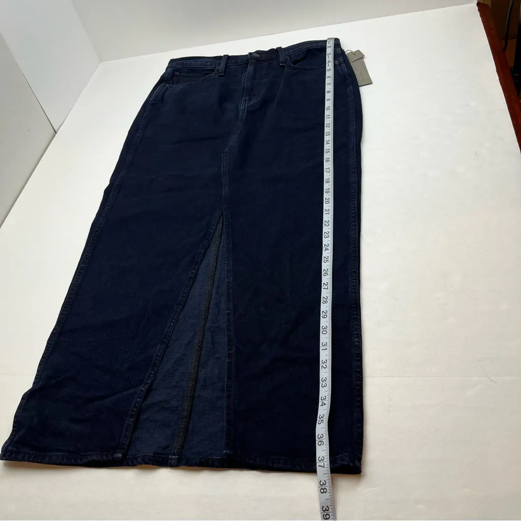 Hudson Jeans Reconstructed Skirt Womens Size 30 Dark Blue Denim Zipper‎ NEW - Image 10