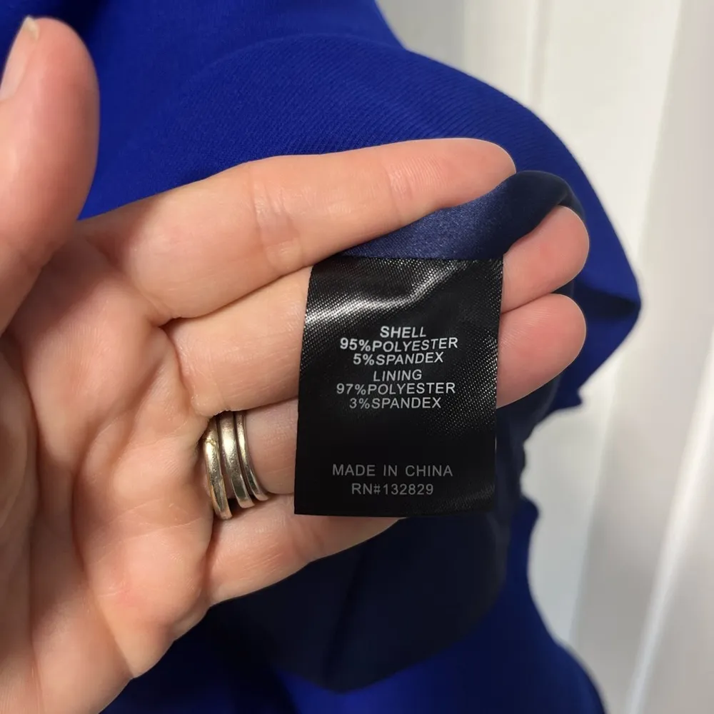 Lovers and Friends Teddy mini dress in cobalt blue size large - Image 6